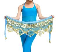 ZBDP Belly Dance Chain Hip Scarf Bellydance Coins Belt Dancing Waist Belt Dancer's Accessories