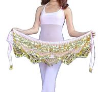 ZBDP Belly Dance Chain Hip Scarf Bellydance Coins Belt Dancing Waist Belt Dancer's Accessories