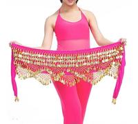 ZBDP Belly Dance Chain Hip Scarf Bellydance Coins Belt Dancing Waist Belt Dancer's Accessories