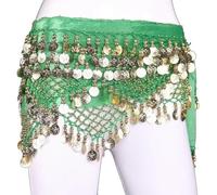 ZBDP Belly Dance Chain Hip Scarf Bellydance Coins Belt Dancing Waist Belt Dancer's Accessories