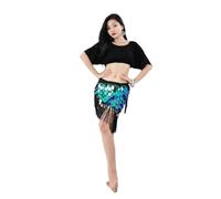 ZBDP Belly Dance Hip Scarf Sexy Tassel Sequins Hip Waist Chain Belt Stage Performance Outfit Bellydance Dancing Accessories