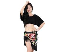 ZBDP Belly Dance Hip Scarf Sexy Tassel Sequins Hip Waist Chain Belt Stage Performance Outfit Bellydance Dancing Accessories