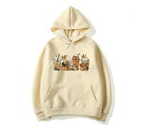 ZBDP Halloween Horror Coffee Hoodies Wizard Fall Coffee Sweatshirt Pumpkin Spice Women Graphic Hoodies