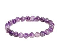ZBDP Natural Dream Lace Amethyst Stone Beaded Bracelets Women Purple Crystal Quartz Energy Bead Reiki Healing Bangle