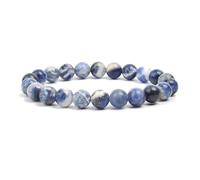 ZBDP Natural Stone Beads Bracelet Women Men Amethysts Crystal Quartzs Aquamarines Jades Agates Elastic Bangle Bracelets