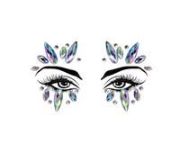ZBDZSW 3D Glowing Rhinestone Face Sticker Face Gems Jewels Stickers Diamonds Bright Stickers for The Face Festivals Accessories