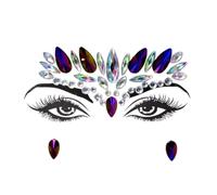 ZBDZSW 3D Glowing Rhinestone Face Sticker Face Gems Jewels Stickers Diamonds Bright Stickers for The Face Festivals Accessories