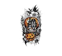 ZBDZSW 3pcs Halloween half-arm tattoo stickers adult tattoo stickers horror waterproof long-lasting party party