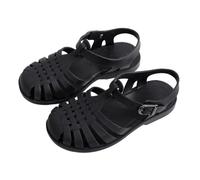 ZBDZSW Child Beach Shoes for Sea Summer Girls Gladiator Sandals Baby Soft Non-Slip Princess Jelly Shoes Boy Roman Flip-Flops Black