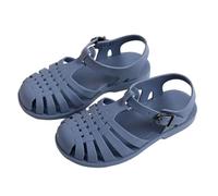 ZBDZSW Child Beach Shoes for Sea Summer Girls Gladiator Sandals Baby Soft Non-Slip Princess Jelly Shoes Boy Roman Flip-Flops Blue