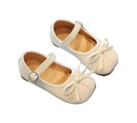 ZBDZSW Girl's Bow Princess Shoes Spring Fashion for Baby Girls Soft Soled Small Leather Dance Trend