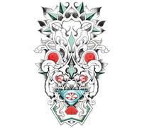 ZBDZSW Handwriting Font Waterproof Temporary Tattoo Sticker Text Word Chicano Lettering Body Art Arm Wrist Fake Tatoo Women Men