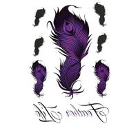 ZBDZSW Handwriting Font Waterproof Temporary Tattoo Sticker Text Word Chicano Lettering Body Art Arm Wrist Fake Tatoo Women Men