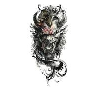 ZBDZSW Small full arm waterproof durable tattoo stickers symbol totem animal skull tattoo stickers