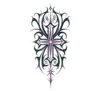 ZBDZSW Small full arm waterproof durable tattoo stickers symbol totem animal skull tattoo stickers