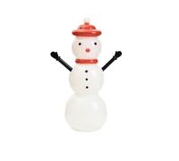 ZBDZSW Snowman Candy Jar Glass Container Lid Decorative Christmas Candy Canister Sweet Storage Cute Holiday Home Glass Jar