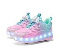 ZBDZSW Two Wheels Children's Led Light Roller Skate Shoes Boys Girls Glowing Sports Luminous Sneakers Skateboard USB Charging