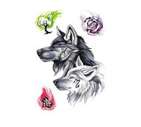 ZBDZSW Waterproof Temporary Tattoo Sticker Old School Butterfly Swallow Flash Tattoos Rose Sword Body Arm Fake Tatoo Women Men