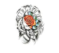 ZBDZSW Waterproof Temporary Tattoo Sticker Old School Butterfly Swallow Flash Tattoos Rose Sword Body Arm Fake Tatoo Women Men