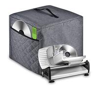 Zbeiur Meat Slicer Cover, Food Slicer Cover,With Organizer Bag for Accessories, such as Stainless steel blade, brush, etc., waterproof fabric, easy to clean. (Grey)
