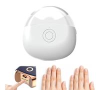 ZBELLO 2 in 1 Electric Nail Cutter, Electric Nail Clipper Trimmer with LED Light, Rechargeable Automatic Nail Clippers for Kids Adults Seniors (White)