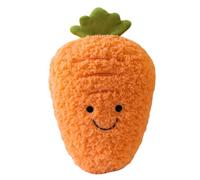 ZBELLO 25cm Fruit Plush Toy, Soft Pineapple&Pumpkin Cushion with Plush, Gift for Girls and Boys (Carrot)