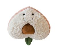 ZBELLO 25cm Fruit Plush Toy, Soft Pineapple&Pumpkin Cushion with Plush, Gift for Girls and Boys (Peach)