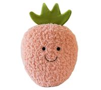 ZBELLO 25cm Fruit Plush Toy, Soft Pineapple&Pumpkin Cushion with Plush, Gift for Girls and Boys (Strawberry)