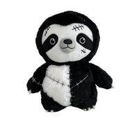 ZBELLO 28cm Black White Stitch Sloth Plush Toy, Patchwork Sloth Stuffed Animal Toy, Spooky Horror Doll, Halloween party Home Decor Gift for Teens & Adults (28 cm)