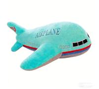 ZBELLO 40cm Airplane Plush Stuffed Toys Aircraft Pillow Model Plane Toys，Adorable Back Pillow Model Gifts (GREEN)