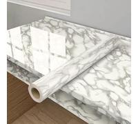 ZBELLO 80cm X 20m Marble-Effect Self-Adhesive Wallpaper, Marble Contact Paper, Granite Effect, Marble-Patterned Self-Adhesive Wallpaper Vinyl Cover for Kitchen Countertops (40CMx3M,B)