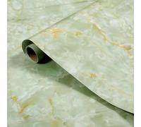 ZBELLO 80cm X 20m Marble-Effect Self-Adhesive Wallpaper, Marble Contact Paper, Granite Effect, Marble-Patterned Self-Adhesive Wallpaper Vinyl Cover for Kitchen Countertops (80CMx20M,D)