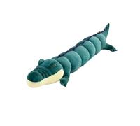 ZBELLO Alligator Plushie Toy，Realistic Crocodile Toys Plush， Soft Cozy Doll ，Stuffed Animals Long Body Pillow， Cute Doll Soft Decor Cushion (LAKE BLUE,120CM)