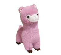 ZBELLO Alpaca cuddly toy, standing alpaca soft toy, cuddly alpaca, cute soft plush horse toy, gift for children, girls, lovers (Lila,30cm)