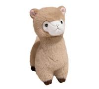 ZBELLO Alpaca cuddly toy, standing alpaca soft toy, cuddly alpaca, cute soft plush horse toy, gift for children, girls, lovers (Khaki,40cm)