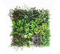 ZBELLO Artificial Plant Wall Panels, 19.7 inch/50 cm Grass Wall Panel, Artificial Wall Foliage for Indoor or Outdoor Home Garden (A04)