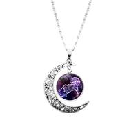 ZBELLO Constellation Necklace for Women - Fashion moon Horoscope Astrology Pendant Necklaces, Galaxy Jewelry Simple Birthday Best Women Gifts for Teen Girls (Scorpio,18Inches)