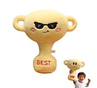 ZBELLO Cute Cartoon Trophy Plush Toy, Soft Fluffy Winner Award Stuffed Plushie with NO.1 & BEST Designs, Novelty Trophy Keychain Cuddly Toy for Kids Reward, Celebration Gift (30 cm,BEST)