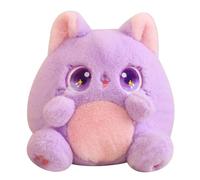 ZBELLO Cute Cat Plush, Soft Stuffed Toy, stuffed animal throw pillow for home decoration, a gift suitable for boys and girls. (Purple,25cm)