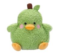 ZBELLO Cute Duck Plush, Soft Stuffed Fruit Animal Toy, Pear Duck stuffed animal throw pillow for home decoration, a gift suitable for boys and girls.for Kids and Adults. (Green,28cm)