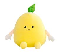 ZBELLO Cute Lemon Plush Pillow, Soft Stuffed Fruit Toy, Adorable Cuddly Lemon Plushie Gift for Kids & Home Decor. (40CM)