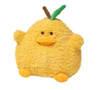 ZBELLO Cute Pear Duck Plush, Soft Stuffed Fruit Animal Toy, Duck plush toy，Perfect Home Decoration, Unisex Gift for All Ages. (Yellow,20cm)