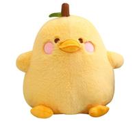 ZBELLO Cute Pear Duck Plush, Soft Stuffed Fruit Animal Toy， Duck plush Toy pillow, Kawaii Cuddle Buddy for Kids Girls and Boys Birthday Gifts and Nursery Decor. (Yellow,40cm)
