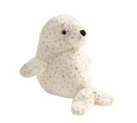 ZBELLO Cute Spotted Seal Plush, Soft Stuffed Harbor Seal Toy, Adorable Cuddly Plushie Gift for boys and girls & Ocean Lovers.