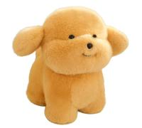 ZBELLO Dog Plush，Simulation Puppy Stuffed Animals ，Furry Huggable Plushie Pillow Gift for Boys Girls Home Decor，Soft Cuddle Sweeping Goodnight Animal (Yellow Puppy,20cm)