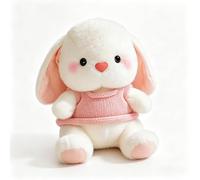 ZBELLO Dressed Rabbit Doll Pillow Kawaii Stuffed Plush Toy Figure Doll Cartoon Anime Cute Kids Birthday Doll for Kids & Adults (Pink)