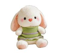 ZBELLO Dressed Rabbit Doll Pillow Kawaii Stuffed Plush Toy Figure Doll Cartoon Anime Cute Kids Birthday Doll for Kids & Adults (Green)