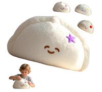 ZBELLO Dumpling Plush Toy, Soft Steamed Jiaozi Pillow with Apple/Star/Moon Embroidery, Children's Gifts, Suitable for Girls and Boys (star,60cm)