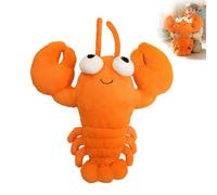 ZBELLO Fluffy Lobster Plush Toy, Cartoon Marine Creature Stuffed Cuddly Doll, Decorative Sofa Cushion Gift (60x35cm)