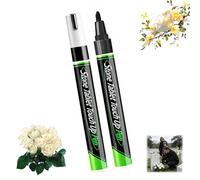 ZBELLO Golden Tombstone Marker Pen for Restoring Faded Grave Inscriptions, Waterproof Stone Touch-Up Pen with Strong Coverage, for Gravestone Lettering and Memorial Inscriptions (6pcs-black)